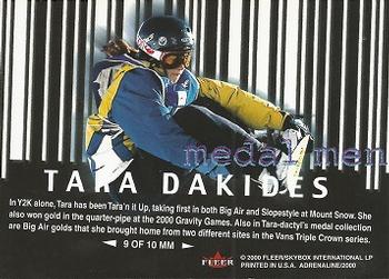 2000 Fleer Adrenaline - Medal Men #MM9 Tara Dakides Back